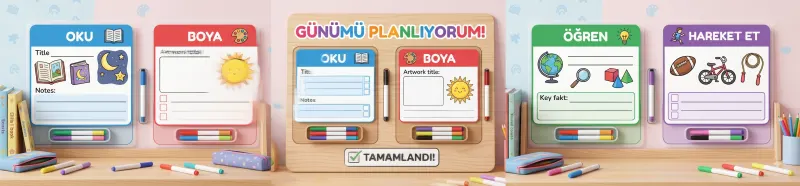 Yaz Tatili Günlük Görev Kartı